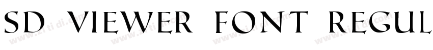 SD Viewer Font Regul字体转换